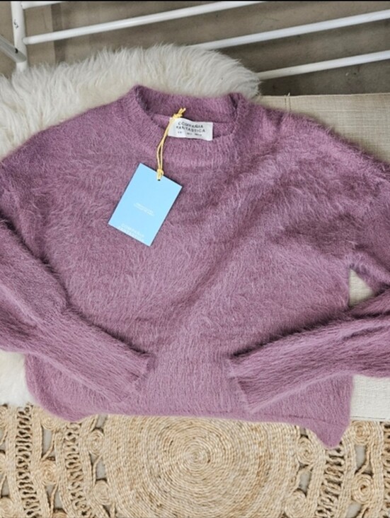 Compania Fantastica Sweaters - Mauve Eyelash Sweater